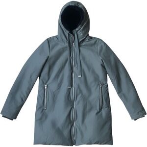 Zara Hooded Parka Faux Fur Lined Water‎ Repellent M Olive Green Winter Coat